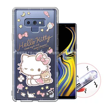 三麗鷗授權 Hello Kitty凱蒂貓 Samsung Galaxy Note9 甜蜜系列彩繪空壓殼(小熊)