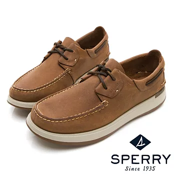 SPERRY 紳士休閒手工縫製帆船鞋(男)-棕US7.5棕色