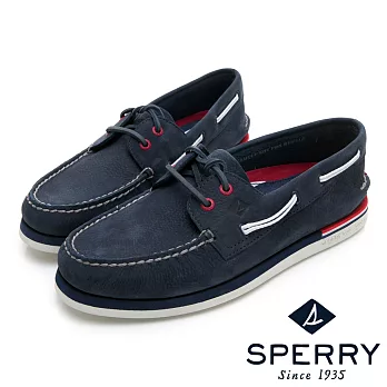 SPERRY 手工縫製時尚經典帆船鞋(男)-海軍藍US8海軍藍