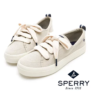 SPERRY 經典海軍麻繩帆布鞋(女)-象牙白US9象牙白