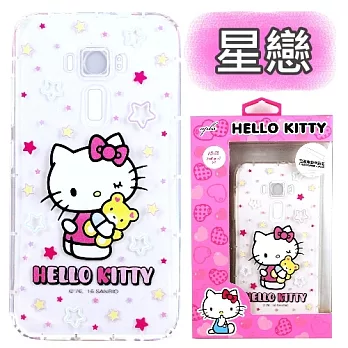 【Hello Kitty】ASUS ZenFone 3 (5.2吋) ZE520KL 彩繪空壓手機殼星戀