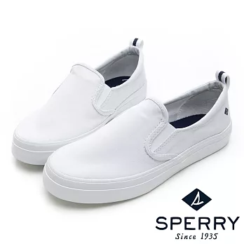 SPERRY 韓版粉彩永恆百搭直套式休閒鞋(女)-白US8白色