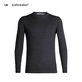 【紐西蘭Icebreaker 】男 Shearer圓領毛衣 / IB104326-003M深灰