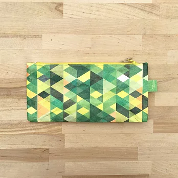 Paprcuts.de 筆袋-幾何風(萬花筒綠)