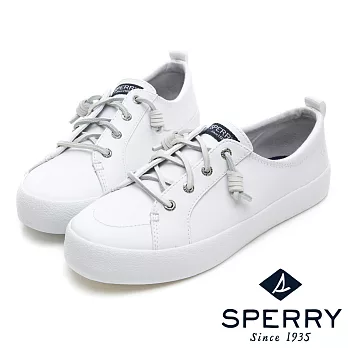 SPERRY 粉彩潮流時尚牛皮休閒鞋(女)-白US6白色