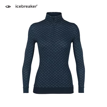 【紐西蘭Icebreaker 】女 Affinity 半開襟長袖保暖上衣-GT250 / IB103891S深藍401