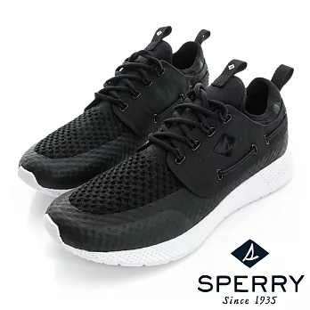 SPERRY 7SEAS輕量防潑水休閒鞋(中性款)-黑US4黑色