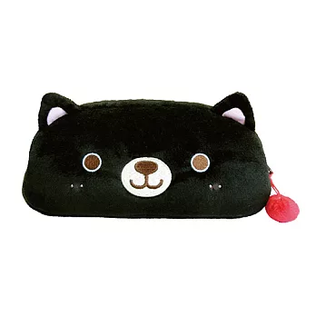 UNIQUE 動物樂園毛絨筆帶。小黑貓