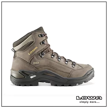 【德國LOWA】男 中筒多功能健行鞋 褐色 RENEGADE GTX MID / LW310945-4554UK8褐色