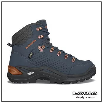 【德國LOWA】男 中筒多功能健行鞋 海軍藍/銅 RENEGADE GTX® MID/ LW310920-6943UK10海軍藍/銅