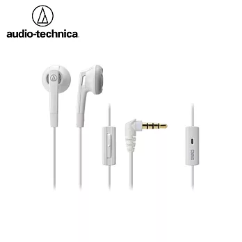 日本Audio-Technica鐵三角半密閉型耳塞式耳機ATH-C505iS(日本平行輸入)白色