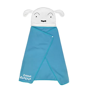 【Crayon Shin-chan 蠟筆小新 】造型披肩 毛毯 電腦毯 懶人毯・正版授權卡答國際藍色小白款