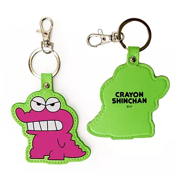 【Crayon Shin-chan蠟筆小新】可愛質感PU皮革 吊飾 鑰匙圈 掛飾・正版授權卡答國際鱷魚餅乾
