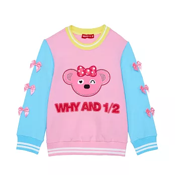 WHY AND 1/2 普普熊棉質萊卡T恤 11Y~14Y以上11粉色