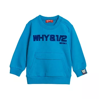 WHY AND 1/2 mini 棉質萊卡T恤 1Y~4Y 多色可選80藍色