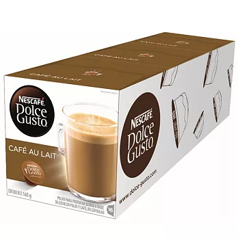 雀巢Nescafe DOLCE GUSTO 咖啡歐蕾咖啡膠囊(3盒組，共48顆)