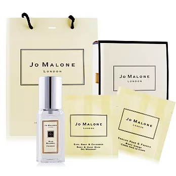 Jo Malone 經典洗潤香氛禮盒D組[藍風鈴香水9ml+伯爵茶潔膚露7ml+英國梨潤膚霜7ml]