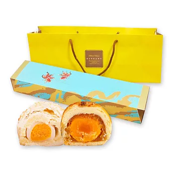 預購-樂活e棧-蛋黃酥禮盒(5顆/盒，共2盒)-蛋奶素_E-鳳梨蛋黃酥+綠豆麻糬蛋黃酥