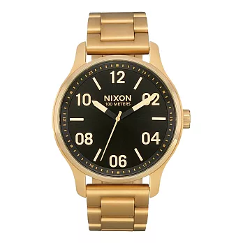 NIXON PATROL經典現代時尚腕錶-金-A1242513