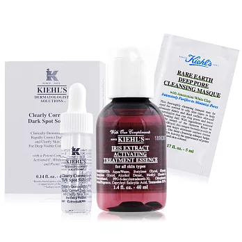 KIEHL’S 契爾氏 激光毛孔緊緻肌活組[激光極淨白淡斑精華+毛孔面膜+紫鳶]