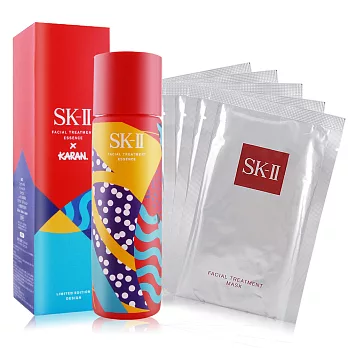 SK-II 青春露(230ml)-KARAN紅色限定版+青春敷面膜X5-百貨公司貨