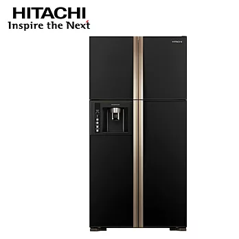 ［HITACHI 日立家電］594公升 四門變頻冰箱(對開) 琉璃黑 RG616