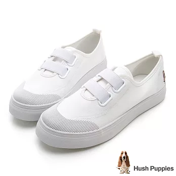 Hush Puppies 鬆緊直套式懶人鞋US5.5白色