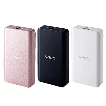 LAPO 10,000日本電芯3合1支架帶線行動電源LE-101粉