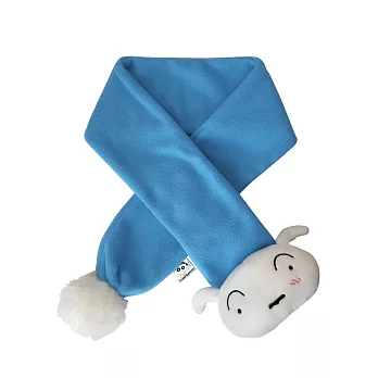 【Crayon Shin-chan 蠟筆小新】造型圍巾 脖圍 兒童圍巾・正版授權卡答國際藍色小新