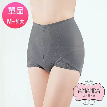 AMANDA艾曼達 加大竹炭束褲 素面束腹提臀(單品M-Q)L-膚色
