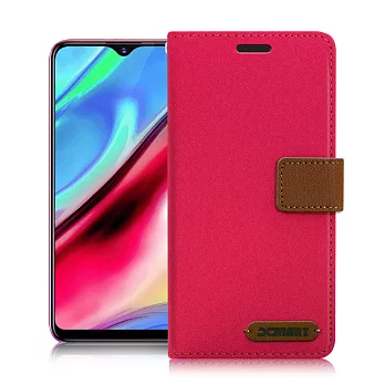 Xmart for ViVO Y95 度假浪漫風支架皮套 女王桃