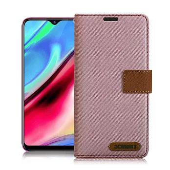 Xmart for ViVO Y95 度假浪漫風支架皮套 少女粉