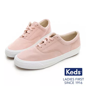 Keds ANCHOR 霧感復刻綁帶休閒鞋US6.5粉橘