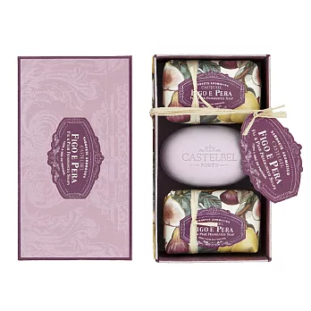 【U】CASTELBEL - 純真系列 150g香氛皂禮盒(3入/組﹐7款可選) - 無花果&梨