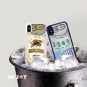 INJOYmall for iPhone XS 啤酒兄弟 耐撞擊邊框手機殼台灣啤酒款