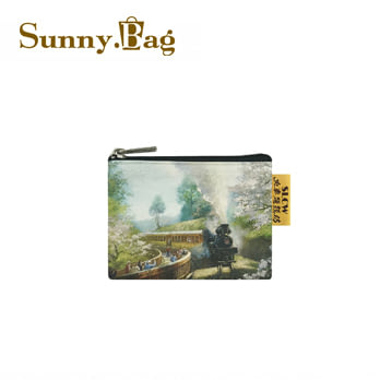 Sunny Bag - 火車頭顏坊-零錢包-阿里山櫻花鐵道