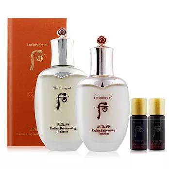 Whoo 后 天氣丹華炫重生水(150ml)+重生乳(110ml)+滋養液5.5ml+乳液5.5ml
