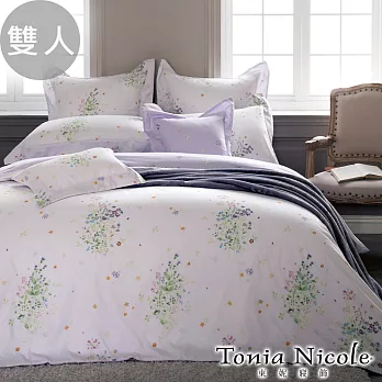 【Tonia Nicole東妮寢飾】普羅旺斯環保印染100%精梳棉兩用被床包組(雙人)贈優適枕2入