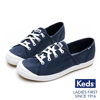 【Keds】SANDY 復古綁帶休閒鞋US7海軍藍