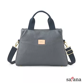 satana - Lady First 優雅摺學手提包 -板岩灰