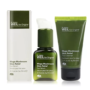 ORIGINS品木宣言 Dr. WEIL青春無敵眼部精華液15ml+青春無敵潔膚乳50ml