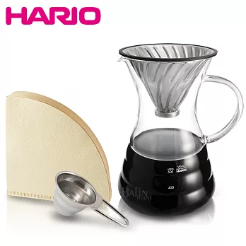 【HARIO】V60白金金屬濾杯咖啡壺組 VPD-02HSV