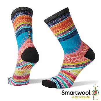 Smartwool 女 Print系列中長襪-Bonito Bolero M彩色