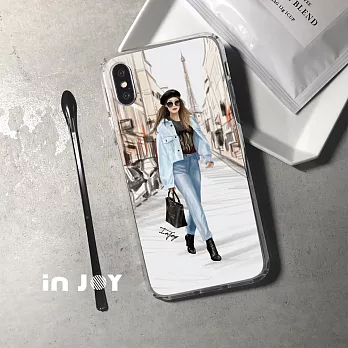 INJOYmall for iPhone X 巴黎女伶 防摔手機殼 保護殼