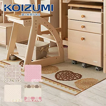 【KOIZUMI】兒童地毯‧幅110cm(4色可選)幾何愛心