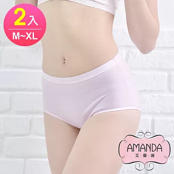 AMANDA艾曼達 加長防漏生理褲-舒適棉柔(M-XL 2件)L黑x2