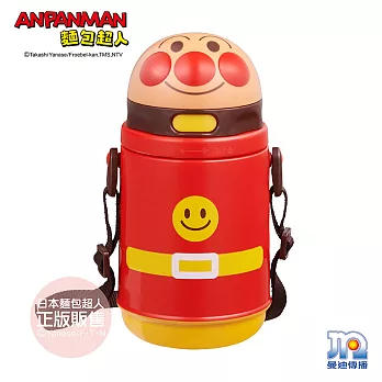 【ANPANMAN 麵包超人】AN麵包超人造型吸管保冷水壼(400ml)