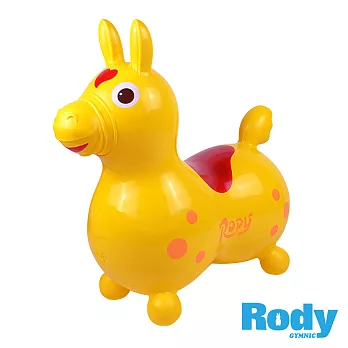 【RODY】跳跳馬-經典基本色附打氣筒-(義大利原裝進口~寶寶騎乘玩具) 黃色