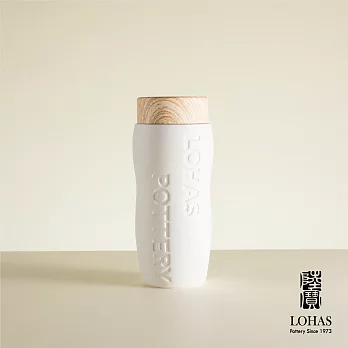 【陸寶LOHAS】LOHAS隨身杯 杯形好拿  繽紛多色 簡約時尚 （送杯袋） 純粹白