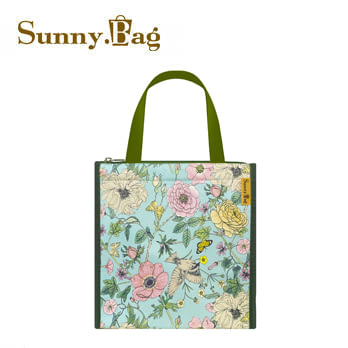 SunnyBag-直式方形保冷袋-花與鳥